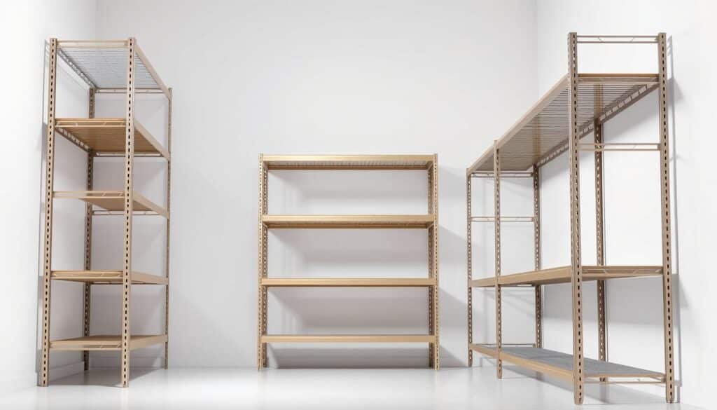 A well-lit, high-quality studio photograph of a set of sturdy, durable storage shelves from the TopRegali brand. The shelves are made of sleek, modern metal in a warm silver color, with multiple tiers for efficient organization. The shelves are arranged in a clean, minimalist setting, with a plain white background that allows the product to be the focal point. The lighting is soft and even, creating subtle shadows that accentuate the shelves' robust construction and attention to detail. The composition places the shelves in a slight three-quarter view, showcasing their depth and solidity. The overall mood is one of reliable quality and practical functionality, reflecting the practical needs of businesses for long-lasting, adaptable storage solutions. A well-lit, high-quality studio photograph of a set of sturdy, durable storage shelves from the TopRegali brand. The shelves are made of sleek, modern metal in a warm silver color, with multiple tiers for efficient organization. The shelves are arranged in a clean, minimalist setting, with a plain white background that allows the product to be the focal point. The lighting is soft and even, creating subtle shadows that accentuate the shelves' robust construction and attention to detail. The composition places the shelves in a slight three-quarter view, showcasing their depth and solidity. The overall mood is one of reliable quality and practical functionality, reflecting the practical needs of businesses for long-lasting, adaptable storage solutions.