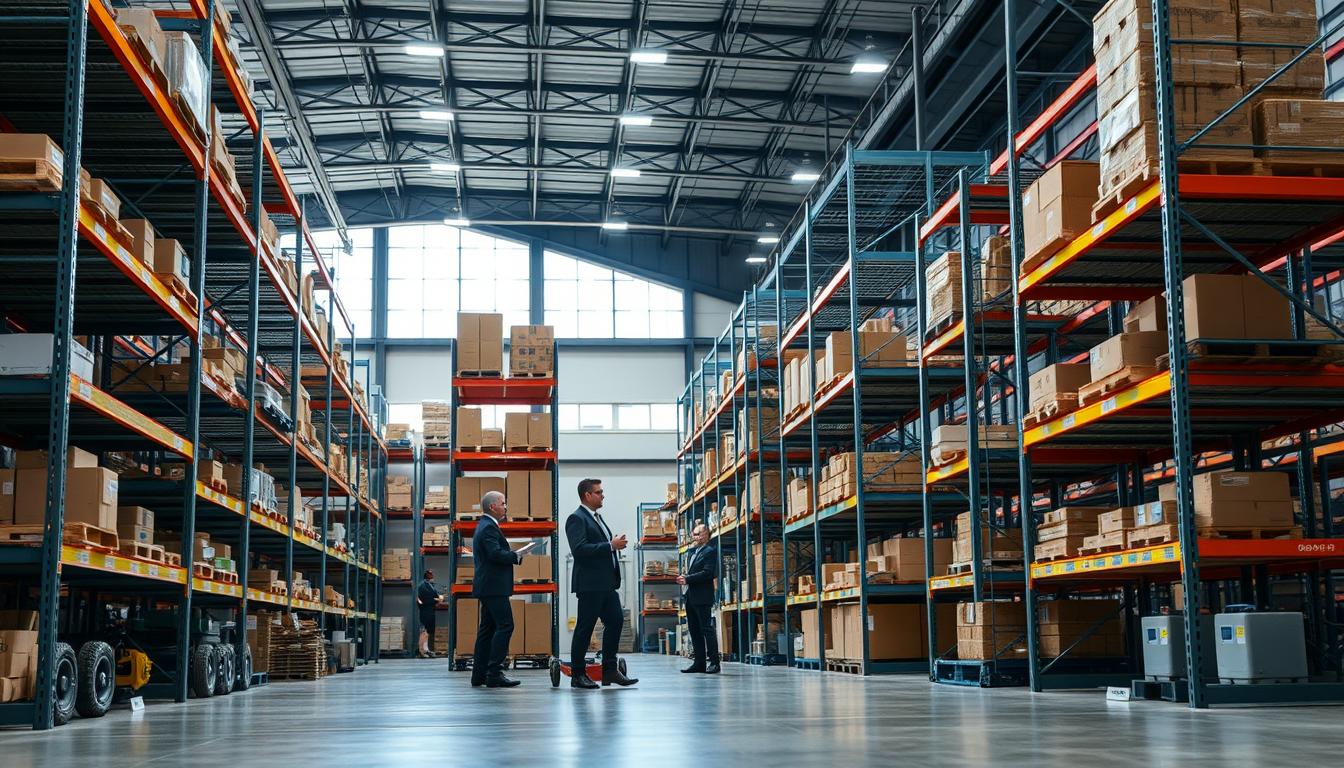 široka ponudba skladiščnih regalov.