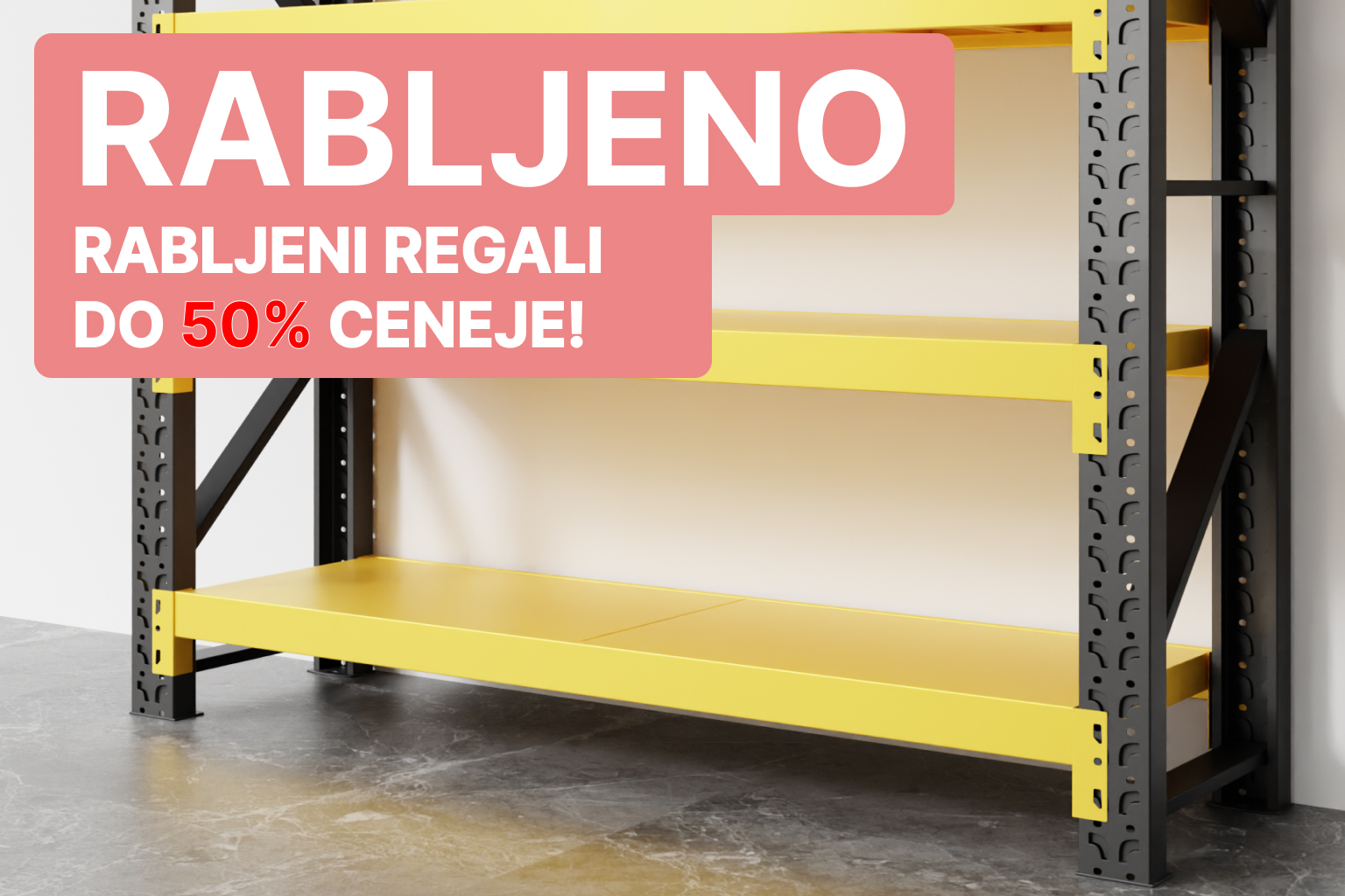 Rabljeni regal za shrambo