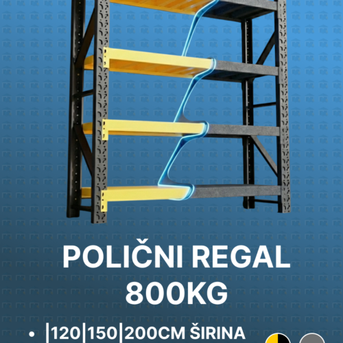 SHELVING_UNIT_800KG_slo Regal za shrambo - 800KG Nosilnost